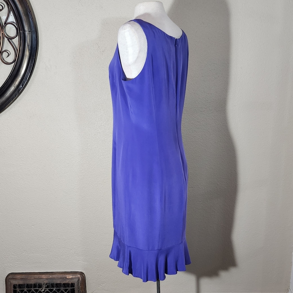 Valerie Dress Silk Sleeveless  Lavender Size 12 - Picture 6 of 16
